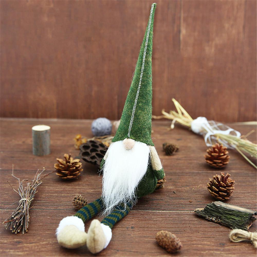 Weihnachten Tischschmuck Zwerge mit zwei baumelnden Füßen Weihnachtsfeier Festliches Dekor