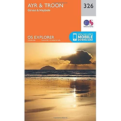 OS Explorer Map (326) Ayr and Troon