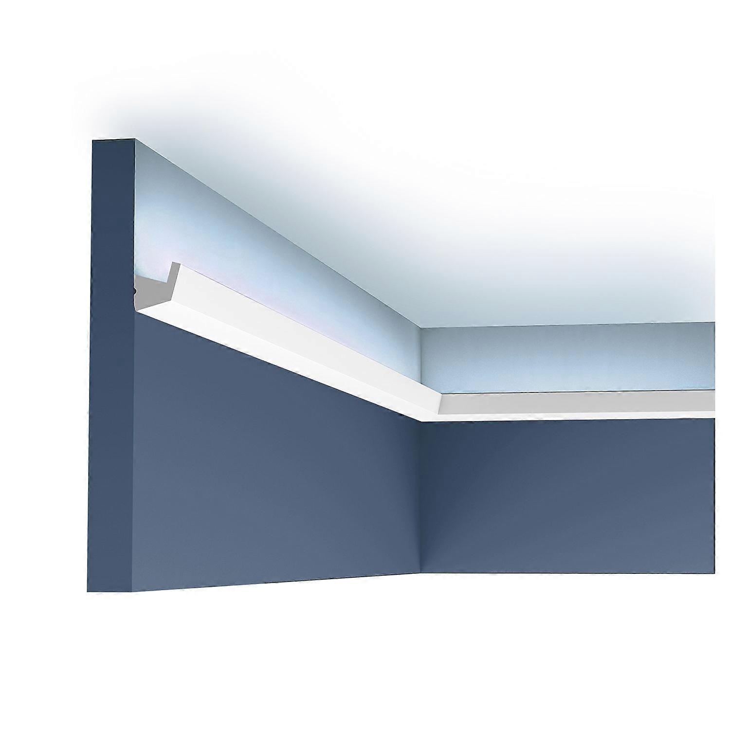 Orac Decor 1 x Cornice moulding CX189 AXXENT 200 cm x 2.7 cm x 2.7 cm white Duropolymer® pre-primed lightweight, dimensionally stable, shockproof appr