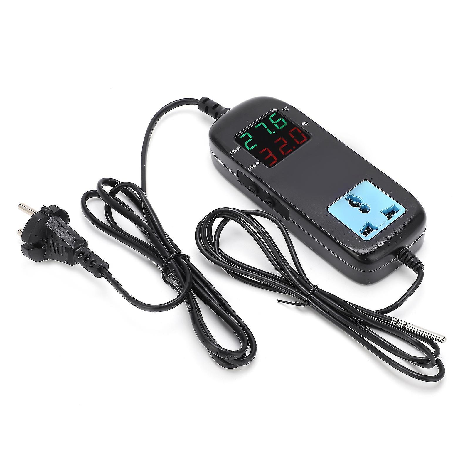 Digital Display Thermostat Intelligent Electronic Temperature Controller Regulator Ac 90v~250veu Plug