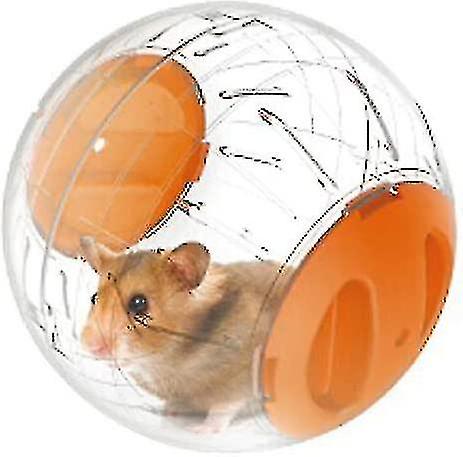 12cm Gym Ball For Hamsters And Mice Small Animal Activity Toy Exercise Ball For Dwarf Hamster, 3 Colors To Choose (orange)