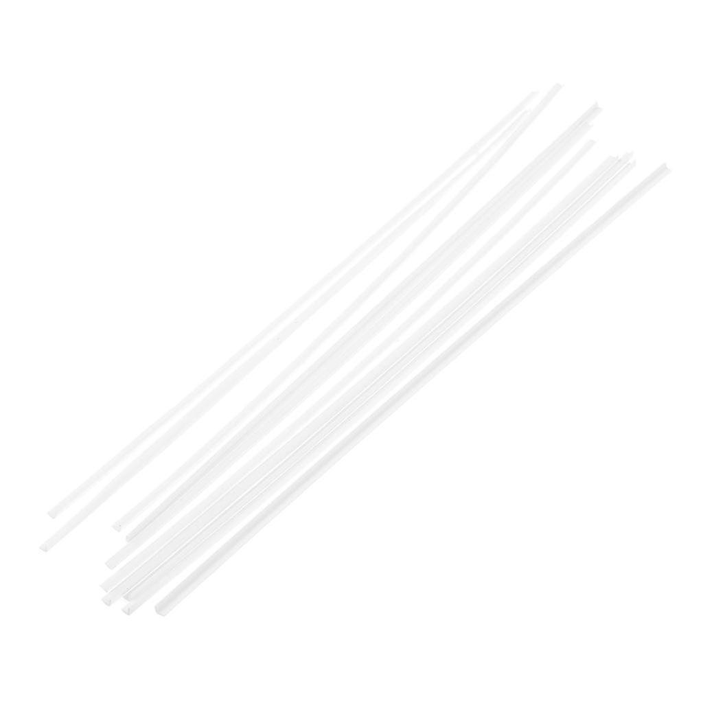 10 Pieces ABS L-shaped Bar Rod DIY Architectural Model Building Materials