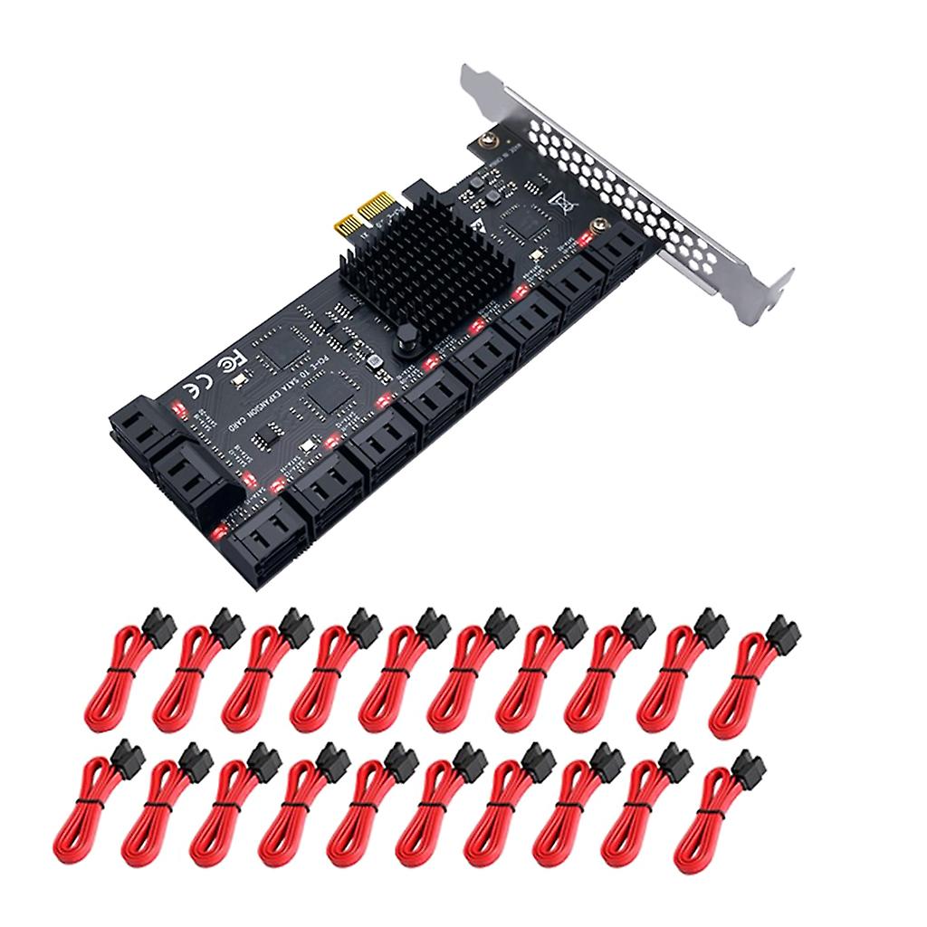 Pci for Express x1 SATA Cards with Self-identified 20 ports, No Need to Drive