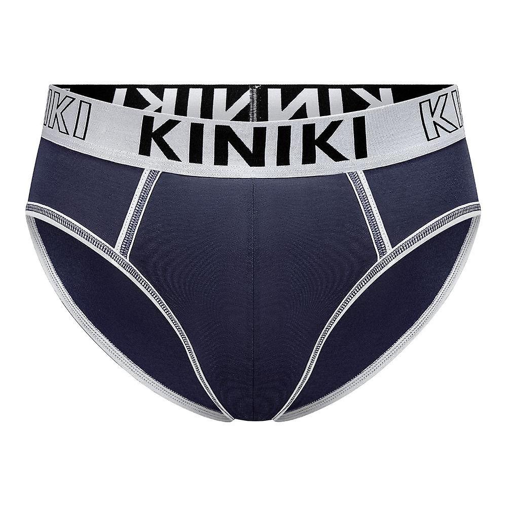 Modal piped brief navy