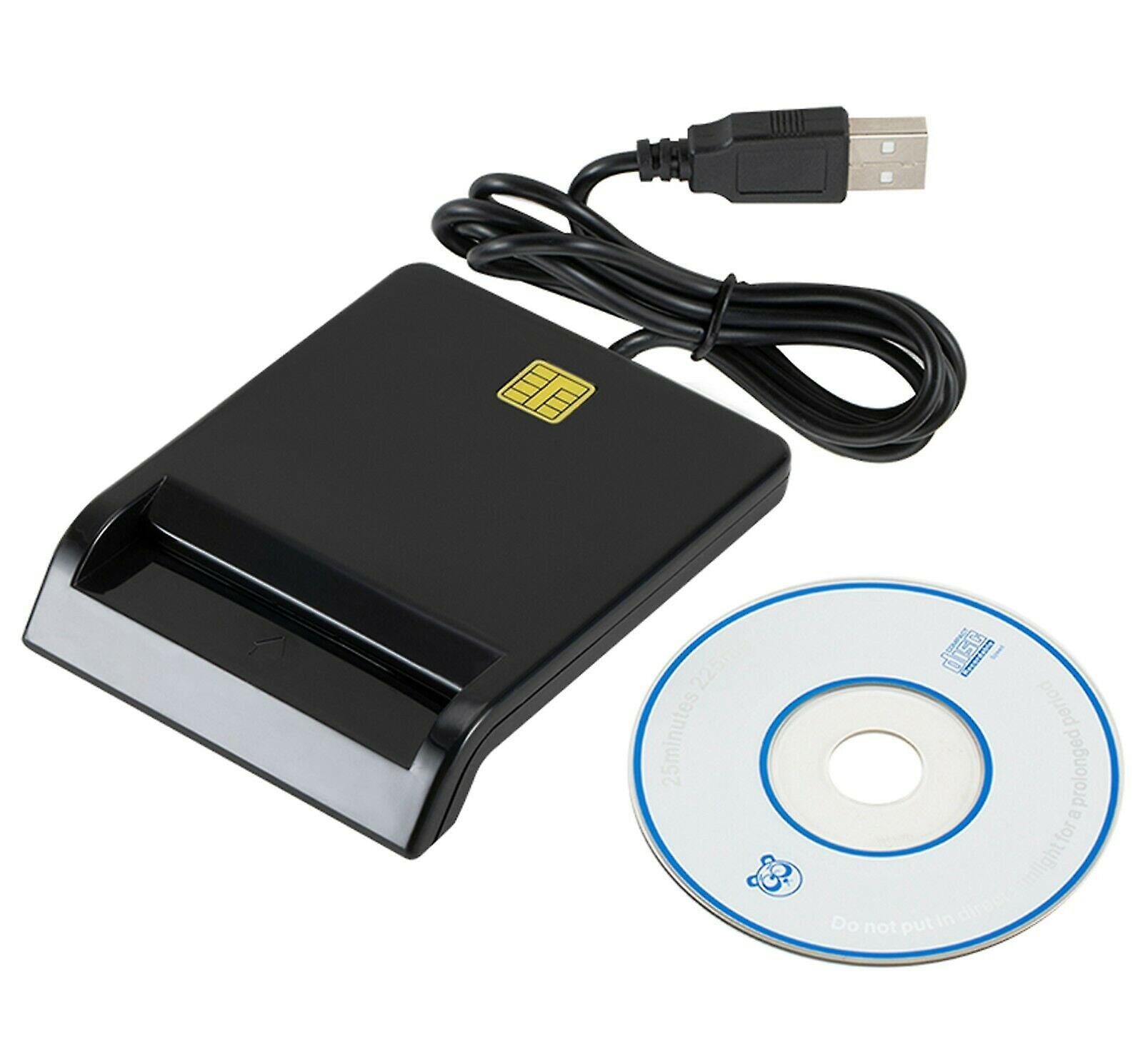 Usb Smart Card Reader Common Access Cac Id Ic Atm Bank Card Cloner Connector