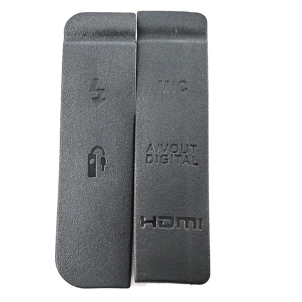1set Usb/-compatible Dc In/video Out Rubber Door Bottom Cover For 7d Camera