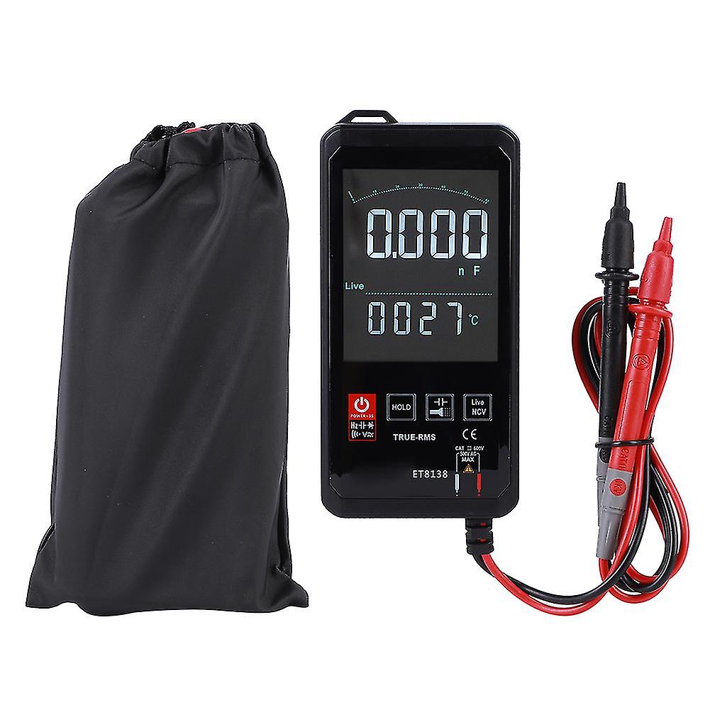 Portable Intelligent Touch Screen Digital Multimeter True Rms Dc Ac Transistor Capacitor
