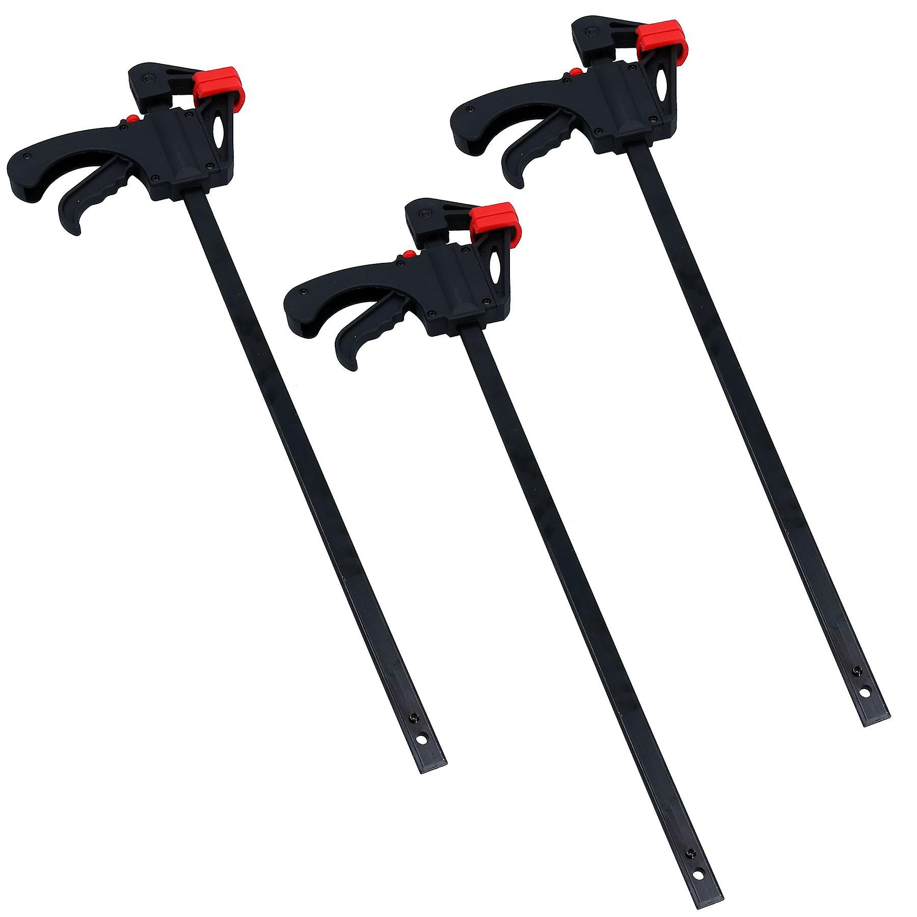 18" Quick Release Rapid Bar Clamp Holder Grip Spreader Speed Clamps 3 Pack