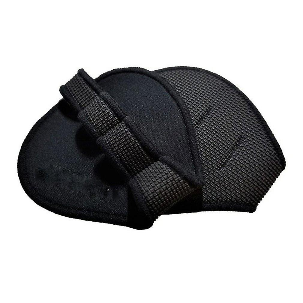 רפידות אחיזה מניאופרן ידיות אחיזה חלופיות לכפפות אימון בחדר כושר רפידות הרמה מונעות הזעה כפפות חדר כושר גברים נשים ילדים שחורים