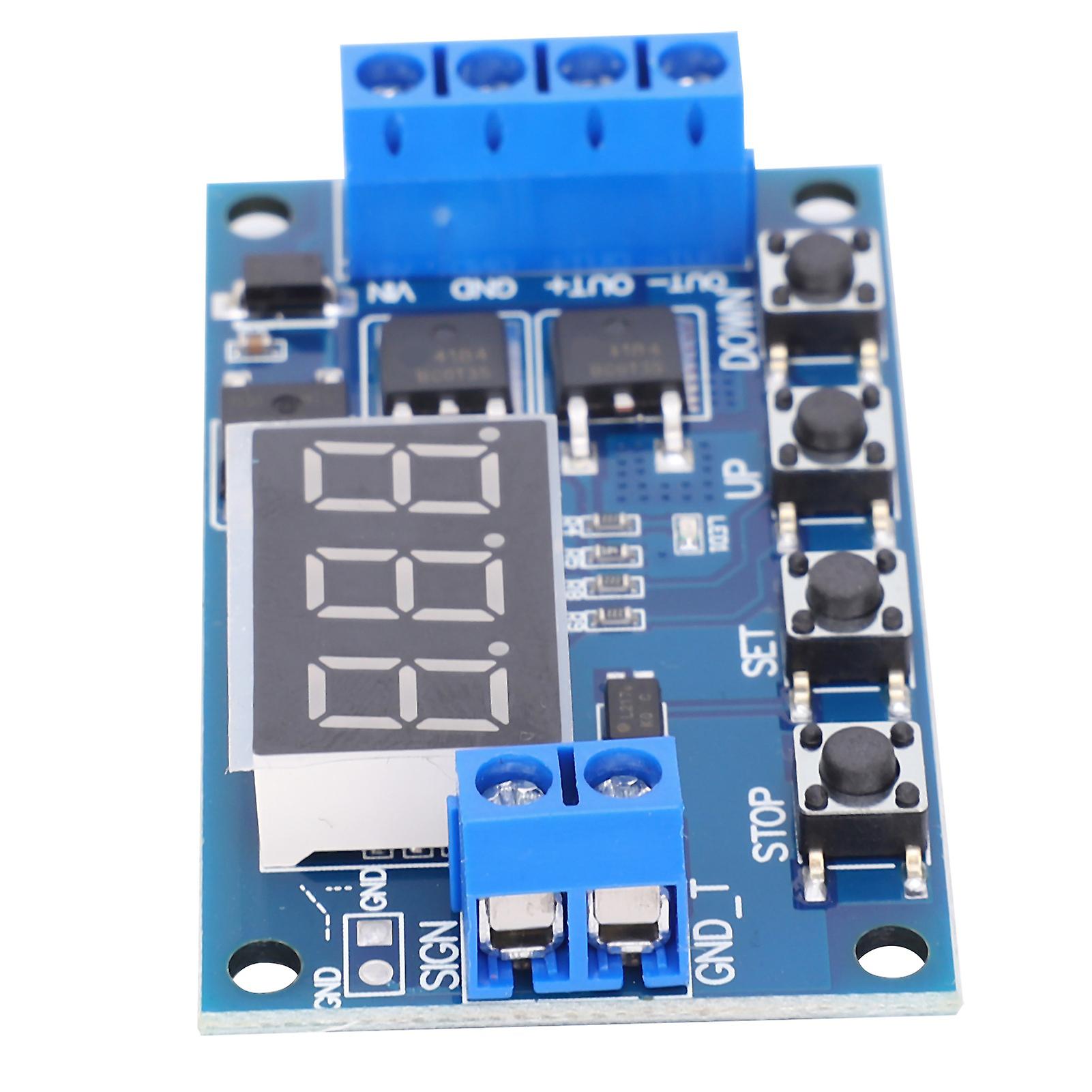 Trigger Cycle Timer Delay Switch Circuit Board Dual MOS Tube Control Module DC 5‑36V