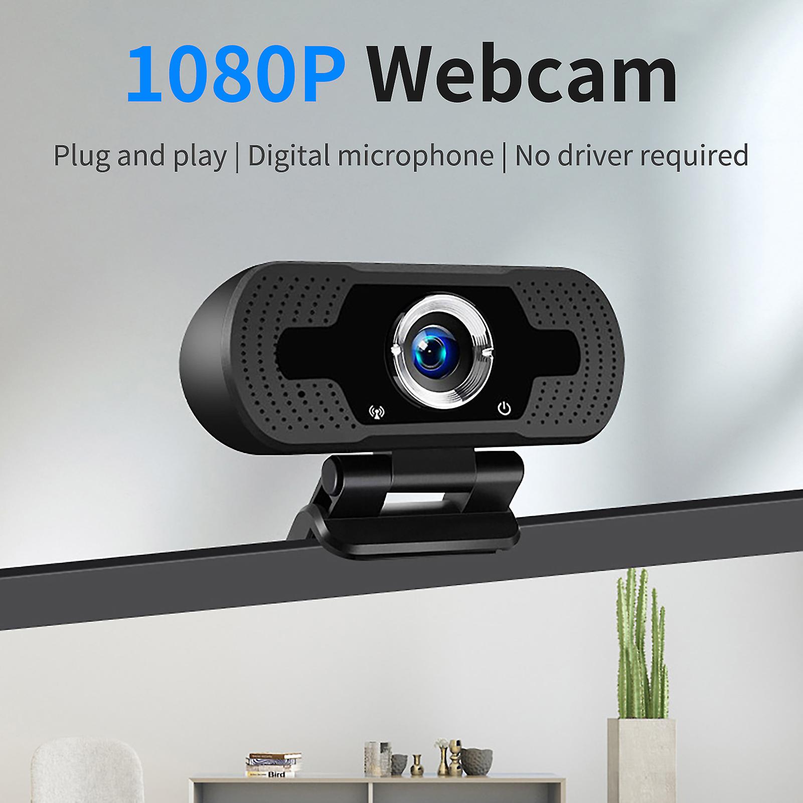 Computer Webcam High-resolution Driver-free Automatic Focus 1080P Adjustable External Digital Camera for Live Streaming