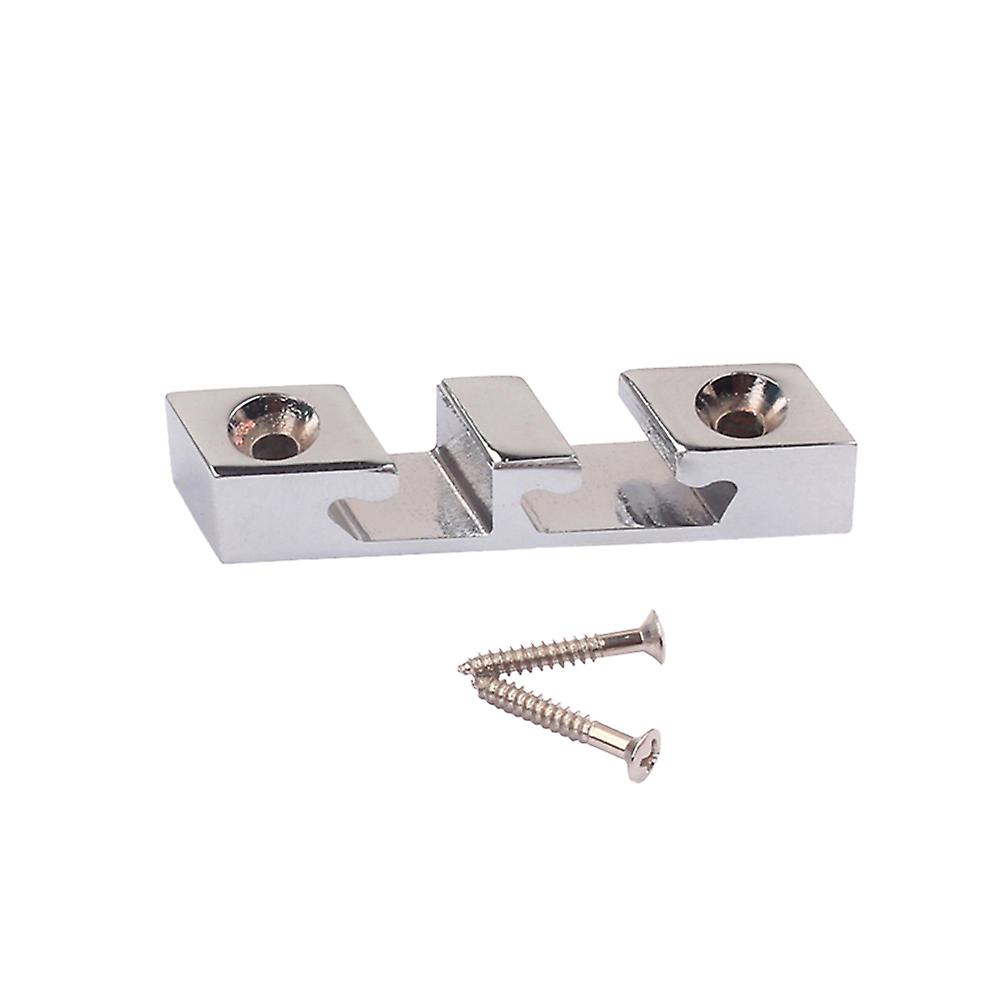 Zinc Alloy Metal Roller String Retainer Tree Guide for 3 String Guitar Bass Parts (Chrome Color)