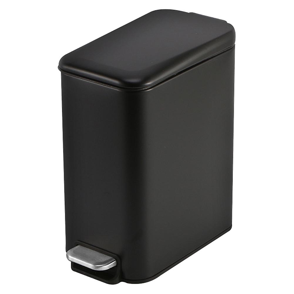 5L Rectangular Small Stainless Steel Step Trash Can Wastebasket Garbage Container Bin for Bathroom