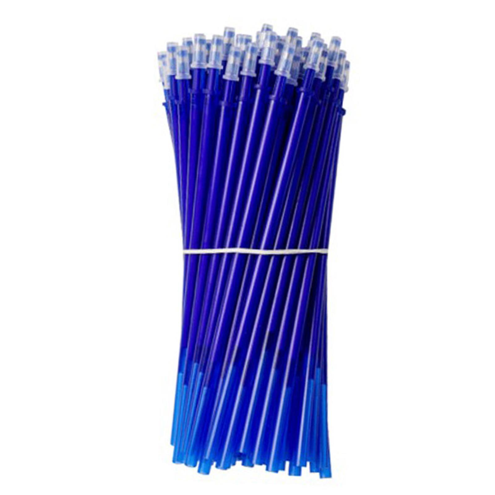 50Pcs Erasable Pen Refills Drawing Replace Markers Stationery Supplies Blue