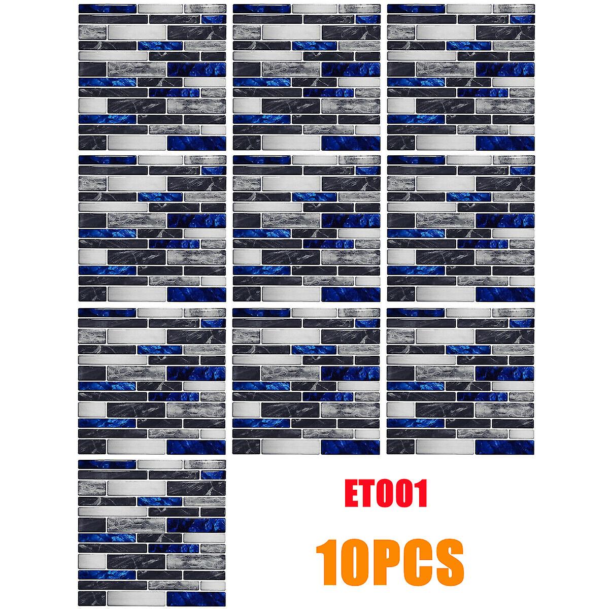 10PCS Large Soft Tile Brick Wall Sticker Self-Adhesive Waterproof Panel