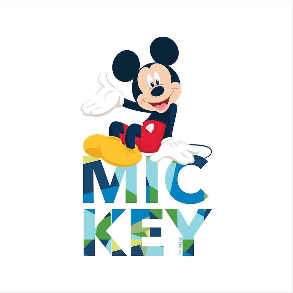 Disney Mickey Mouse Colour Text Kid's T-Shirt