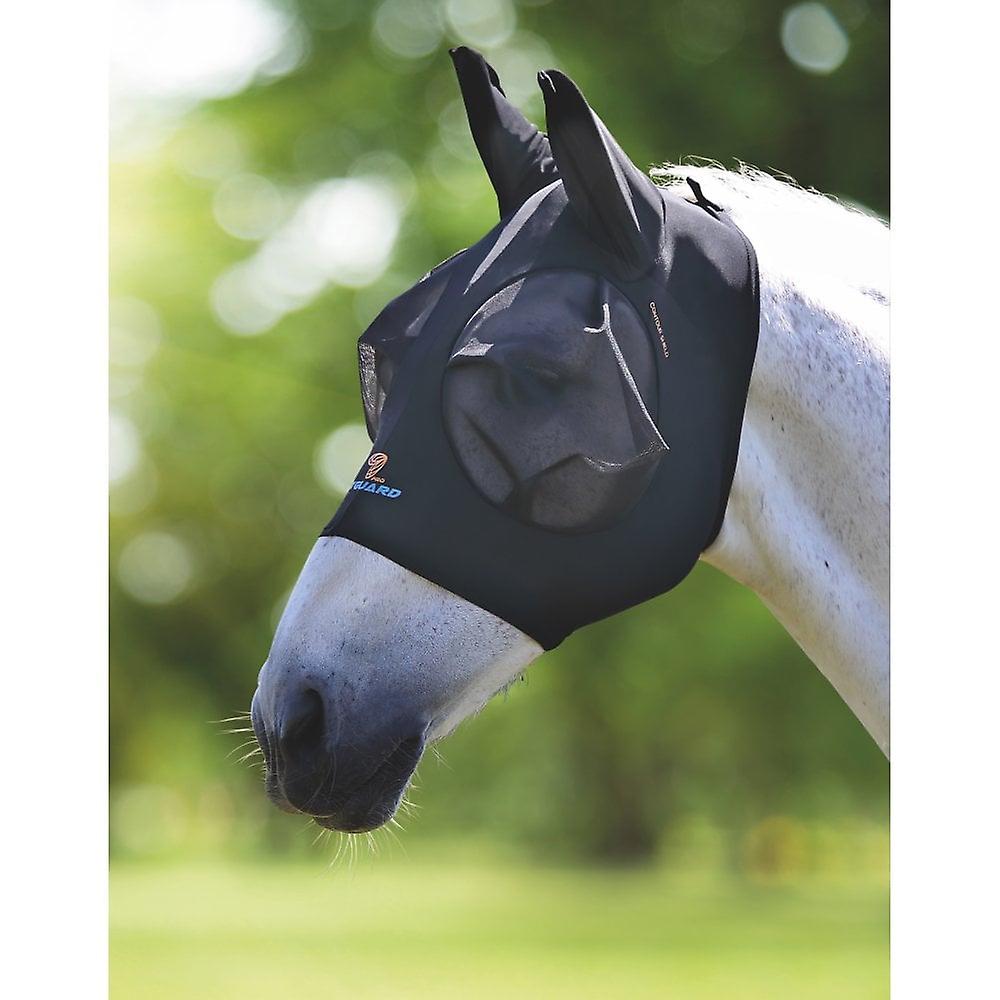 Shires Flyguard Pro Stretch Fly Mask - Jet