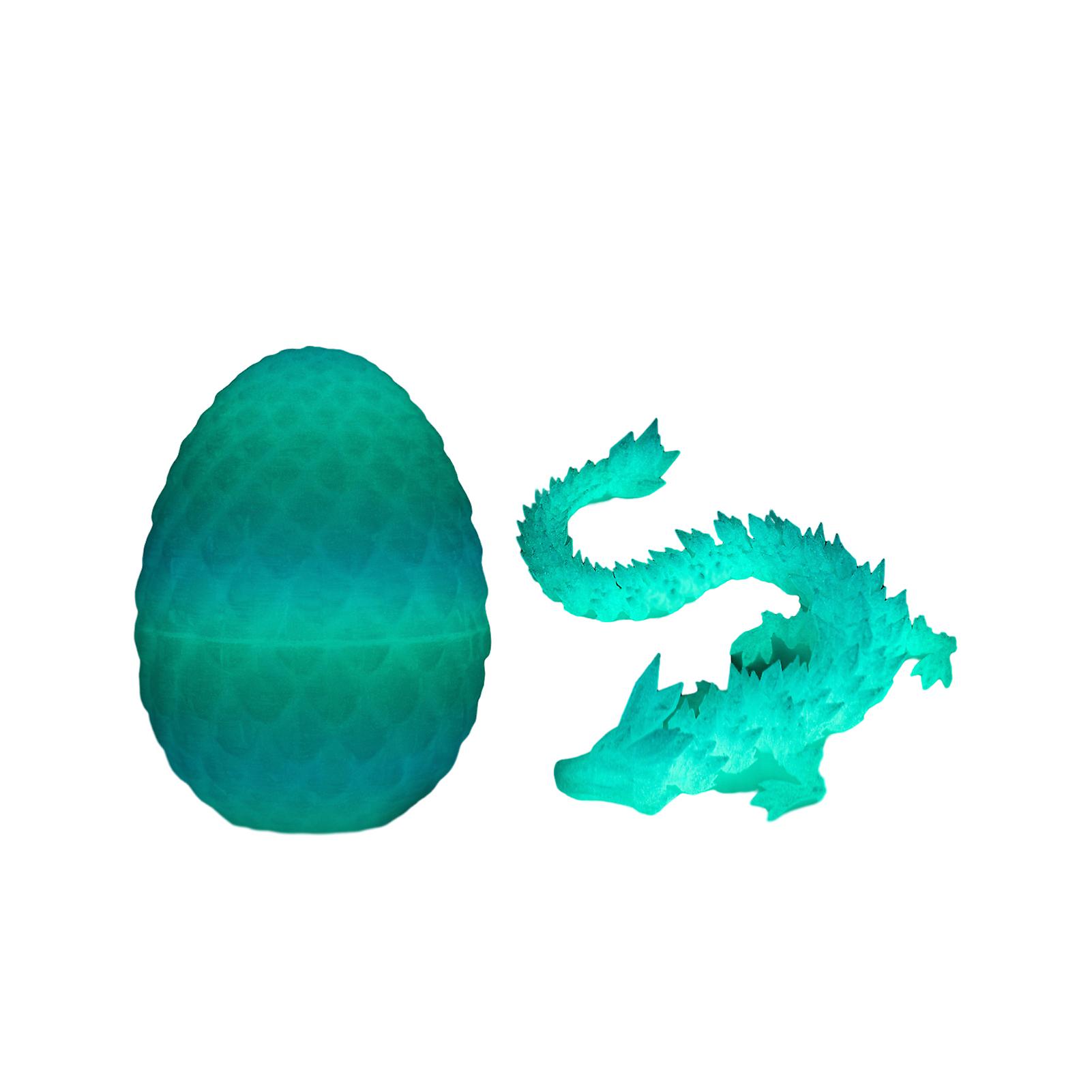 3D Printed Dragons Toy Ornament with Egg Durable Crafts Decorative Model Gift for Dragons Lovers