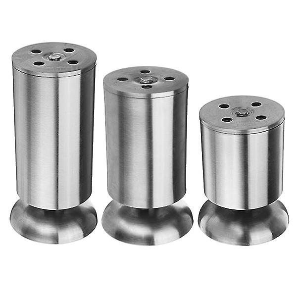 Height Adjustable Furniture Leg Feet Silver Stainless Steel Support For Table Bed Sofa Level Chair