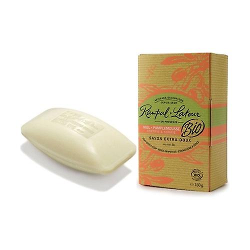 Honey-Grapefruit soap, in ORGANIC olive oil, oval in box 150 g