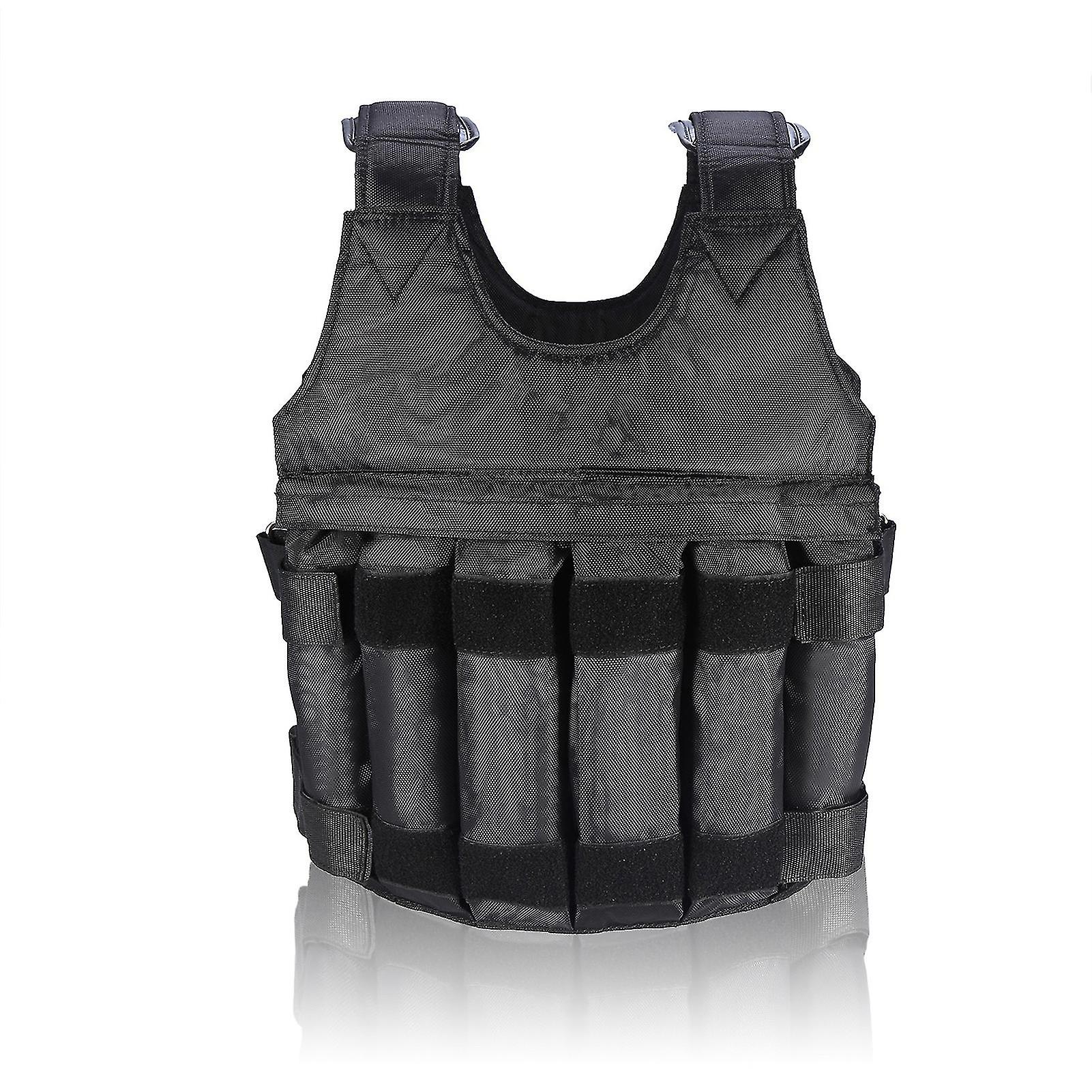 Adjustable Weighted Vest - 50kg Capacity For Exercise Training
