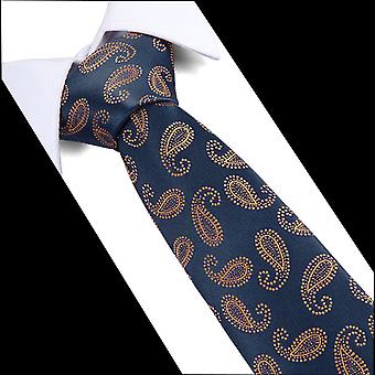 Floral Cotton Brand Ties for Men Wedding Black Tie 7cm Gravatas Corbatas Fashion Casual Printed Necktie Necktie
