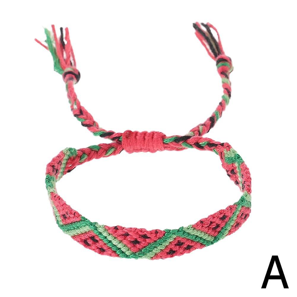 Palestine Watermelon Bracelet Colored Exquisite Handwoven Colorful Bracelet