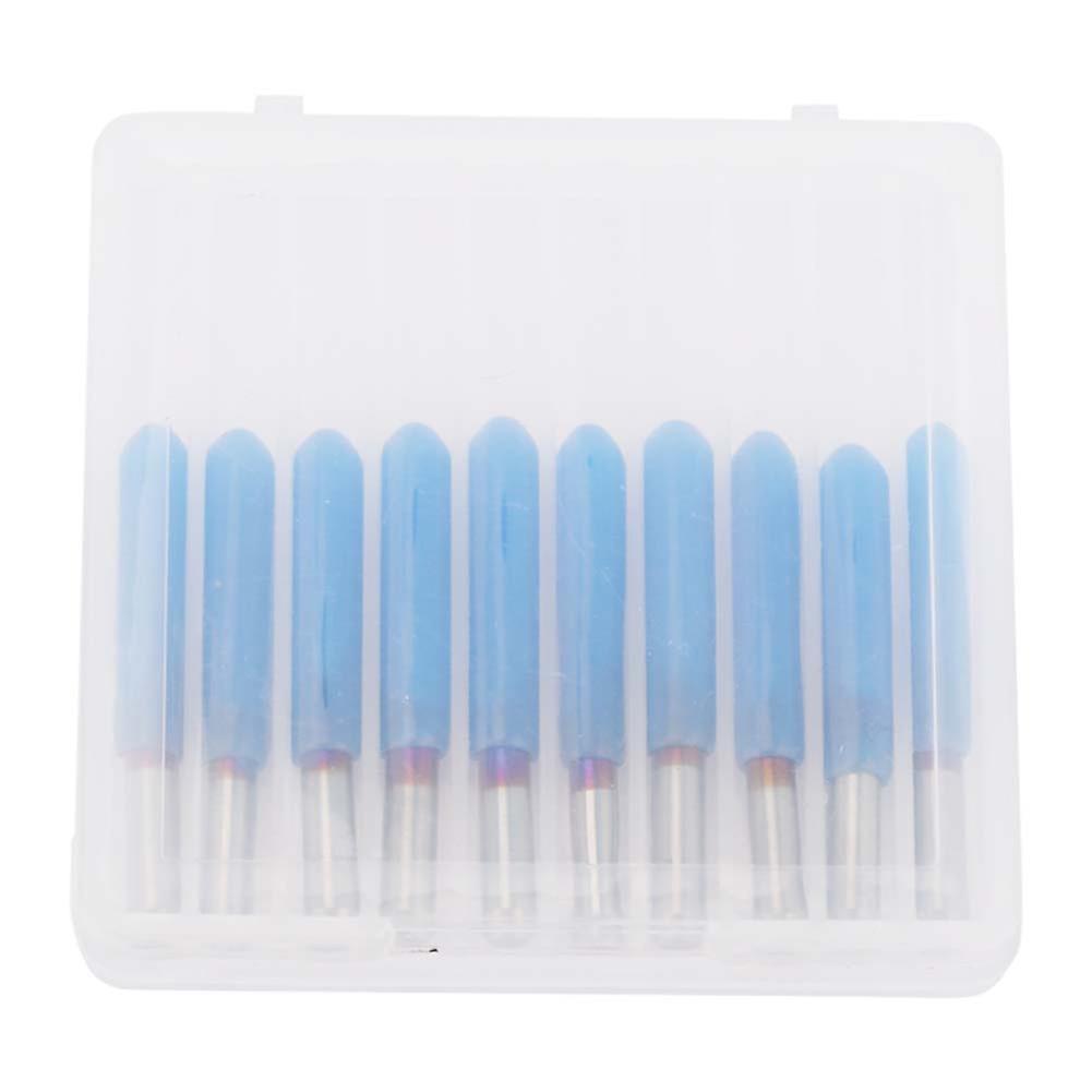 Wolframstål CNC graveringskutterhode blå galvanisert, for treskjæring