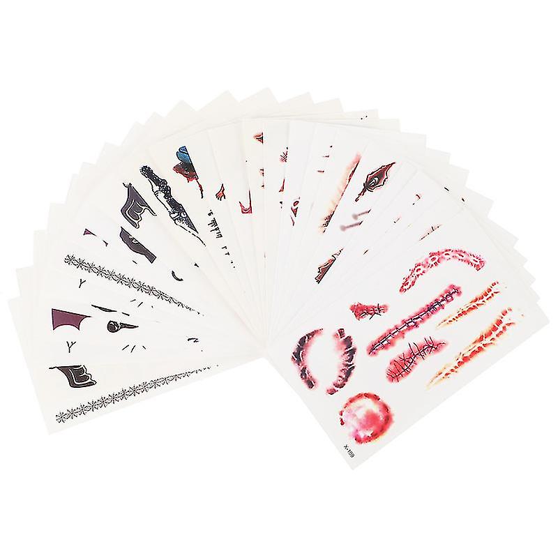 25pcs Tattoos Stickers For Halloween Decorations
