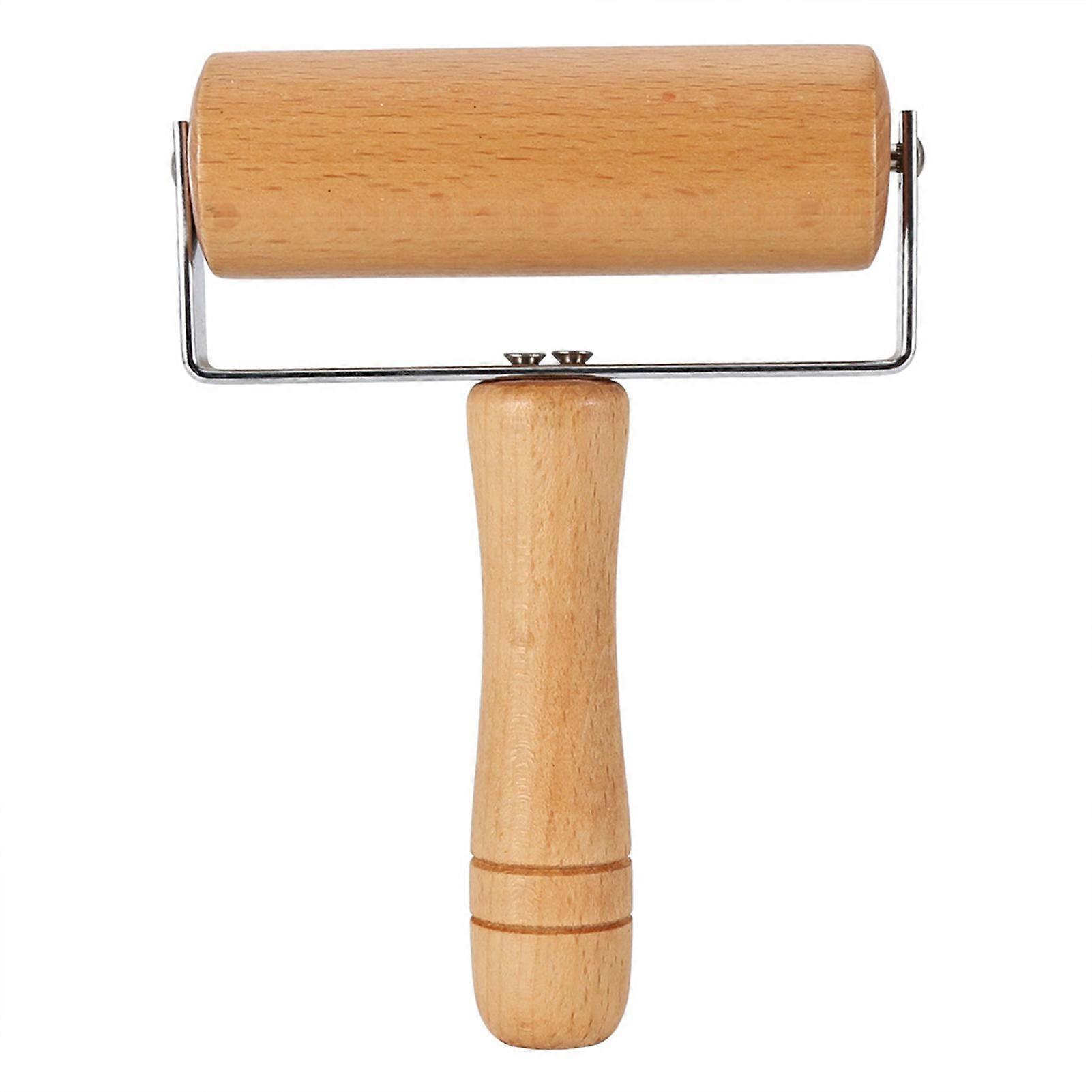 Wooden baking rolling pin for making pastries and pizza dough