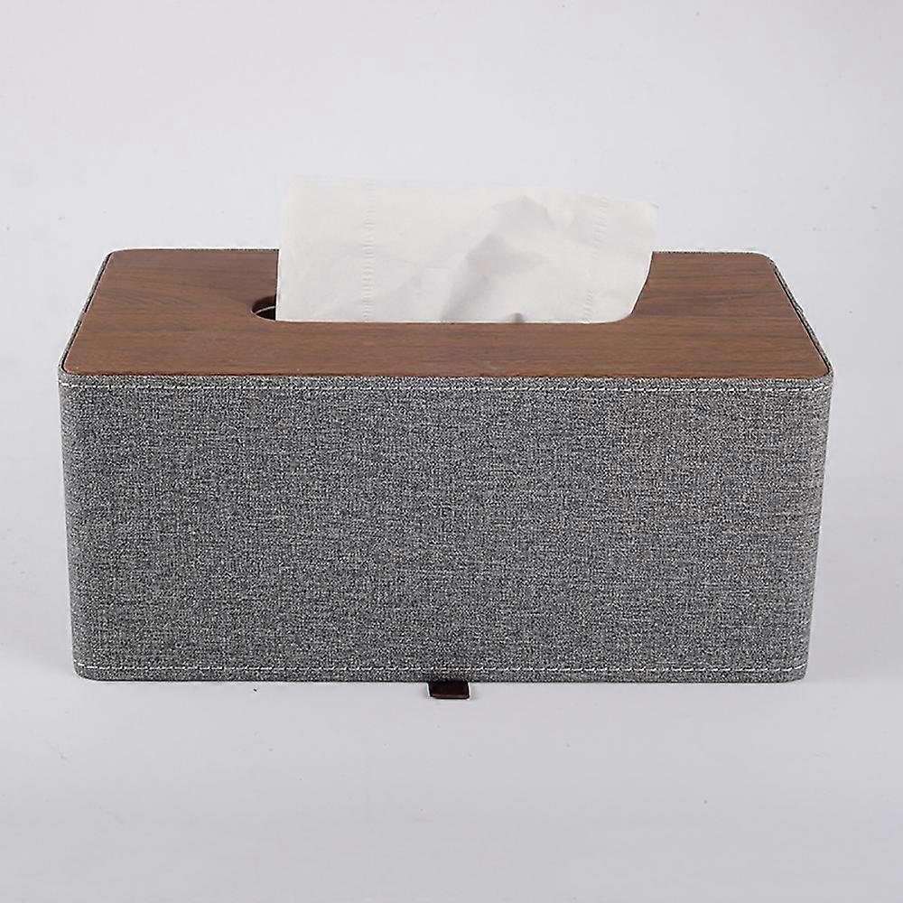 PU Tissue Box, Tissue Dispenser, 25*13.5*11CM(gray)