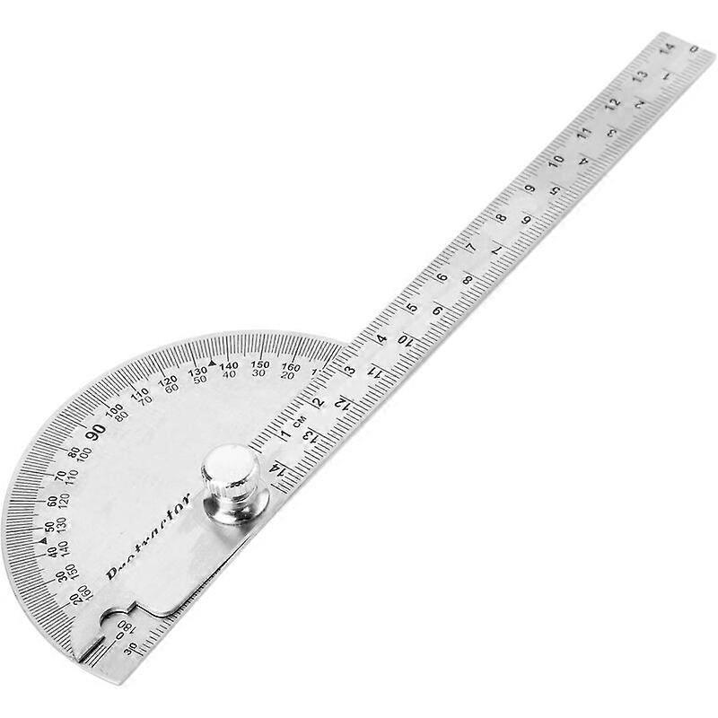 Angle Measurement Tool Multifunctional Stainless Steel 180 Degree Protractor Angle Finder with Arm Measure Folding Ruler Angle Engineer Protractor for