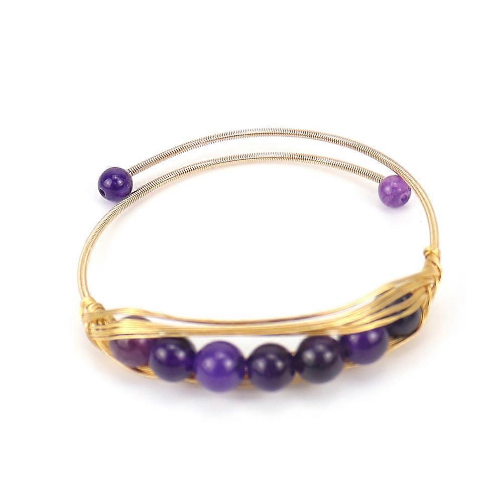 Bracelet - Amethyst Whisper Charm - Mystic Tranquility