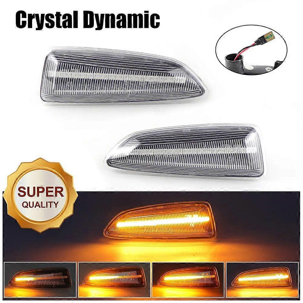 LED Dynamic Turn Signal Light Repeater Side Marker For Opel Vauxhall Astra J K Crossland X Grandland Insignia B Zafira C Side