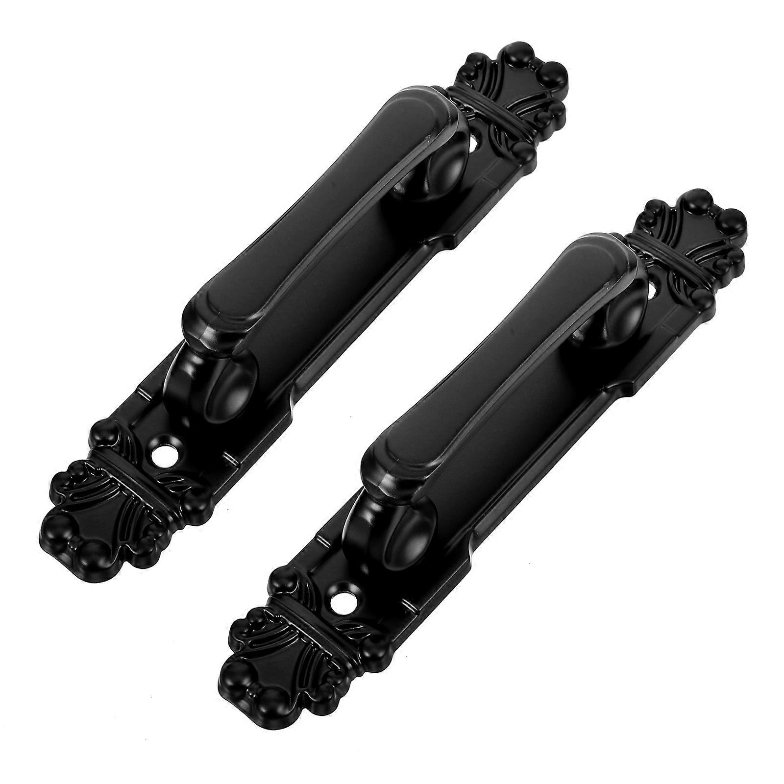 2 قطع مقابض باب الحظيرة باب المرآب سحب مقابض مقبض الباب المعدني يسحب الأثاث الثقيل