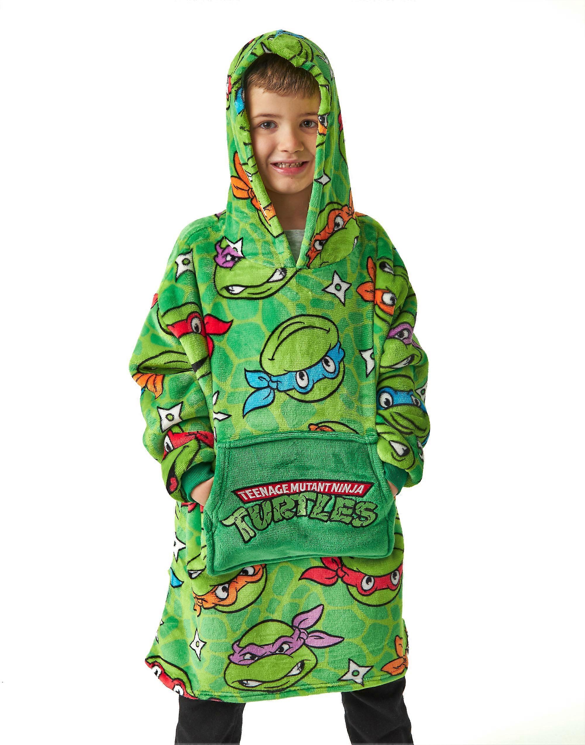 Teenage Mutant Ninja Turtles Garçons Couverture Sweat à capuche Vert