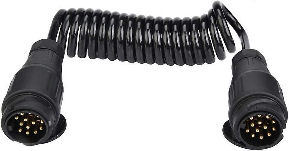 13 Pin Trailer Socket Wiring Spring Cable Connector Adapter For Trailer Caravan