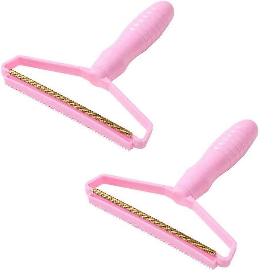 2 κομμάτια Anti-Pilling ξυραφάκια, Lint Remover, Manual Anti Pilling Fuzz Brush (ροζ)