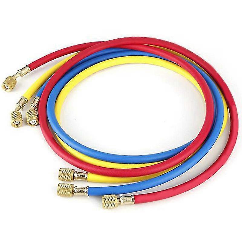 Refrigeration Charging Hoses 3Pcs/Set 1.5M for R R134A R410A R22 R12 R502 Testo 550 Air Conditioner
