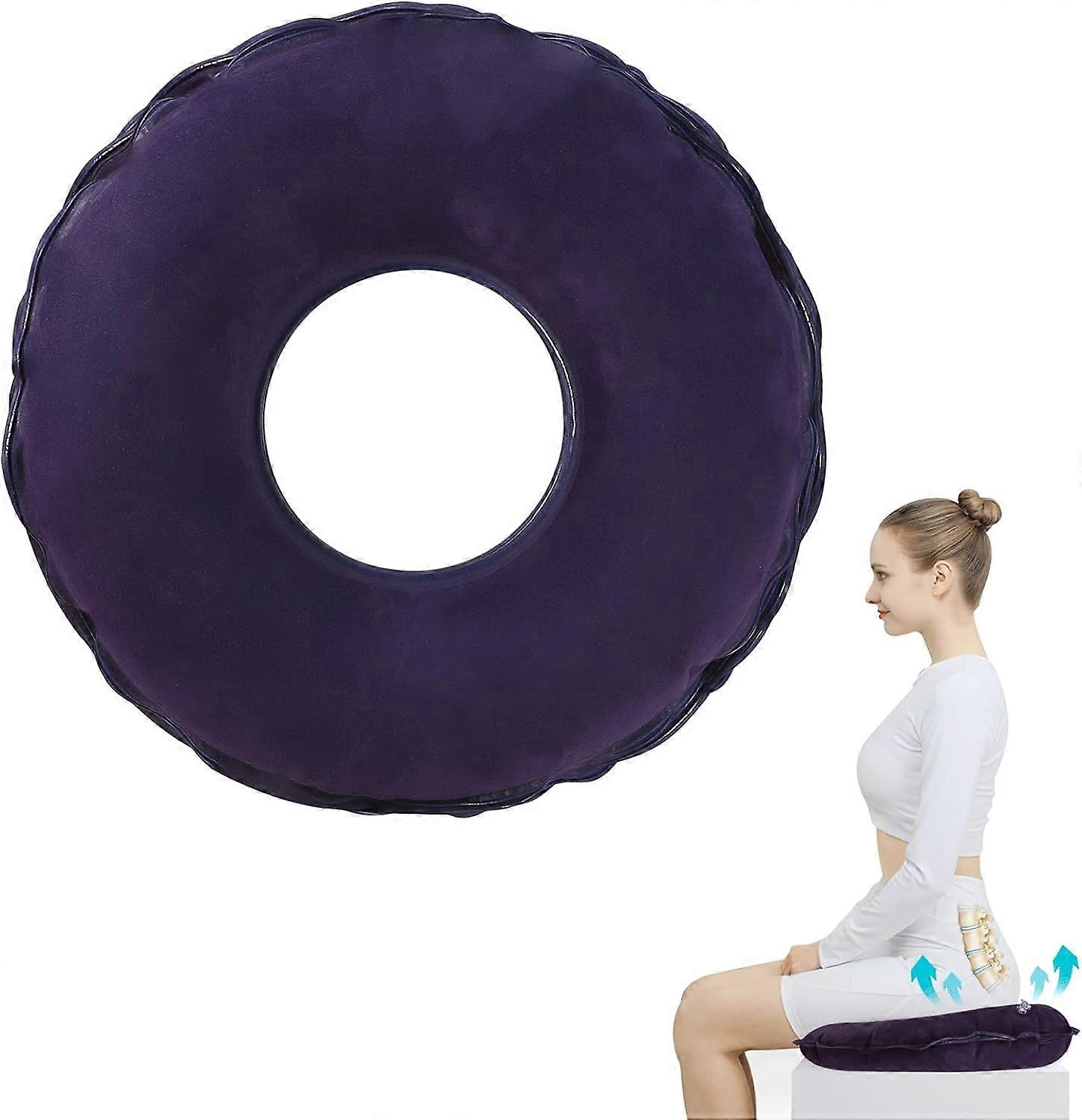 Δακτύλιος καθίσματος μετά από κόκκυγα ορθοπεδικό μαξιλάρι καθίσματος αιμορροΐδες Φουσκωτό μαξιλάρι δακτυλίου με αντλία Ρυθμιζόμενη σκληρότητα μόντενα