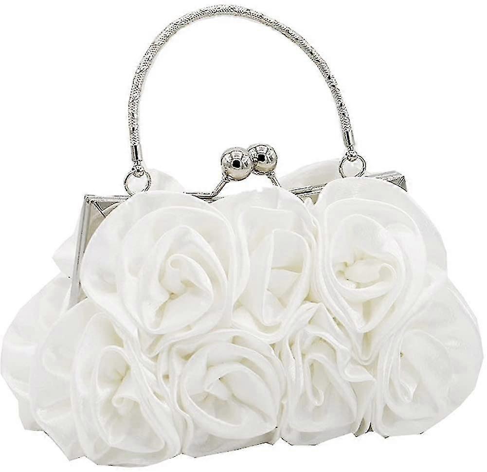 Sac à main de soirée en satin fleur pour dames
