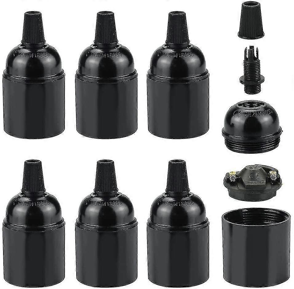 6 Pcs E27 Lamp Socket Bakelite Retro E27 Lamp Holder 250v 4a E27 Socket Holder