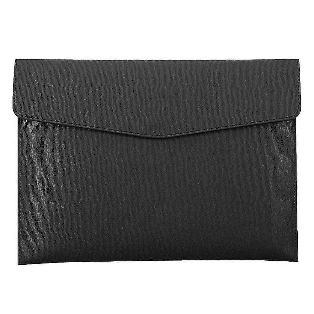 Pu Leather A4 File Folder Document Holder Waterproof Portfolio Envelope Folder Case With Snap Closu