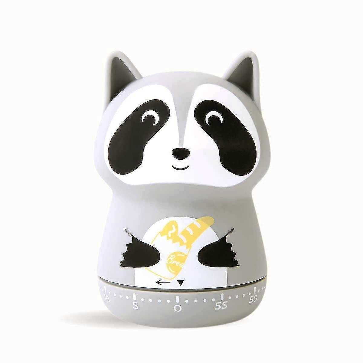 For 2024 Kitchen Timer Cute Craft - 60 Minutes Timer Mechanical Wind Up Egg Timer Cooking Timer (Gray Raccoon), Kitchen Timer
