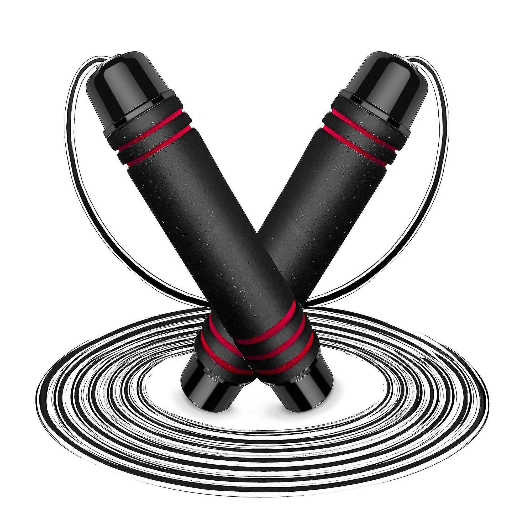 Springseil Erwachsene Kinder Skipping Speed Rope Jump Rope Verstellbar Erwachsene 2.8 Meter Mit Schaum Griffe Fr Extremsprung, Ausdauertraining Und Fi