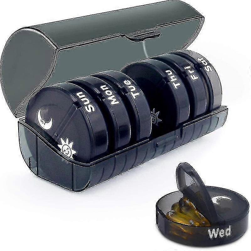 Extra Large Weekly Pill Organizer, Xl Daily Pill Cases Compatible With Pills/vitamin/fish Oil/supplements