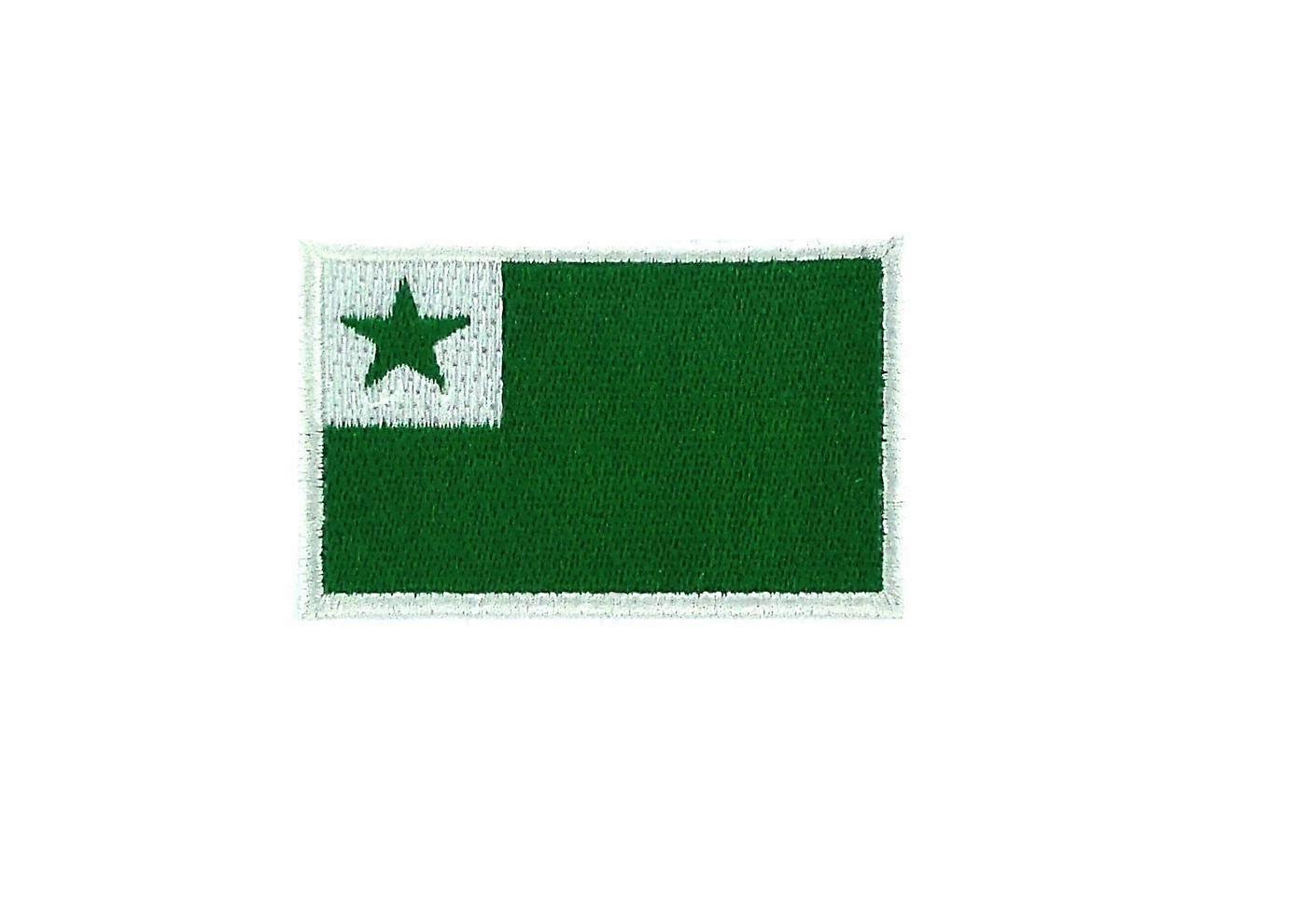 Patch Scusson Brode Thermocollant Flag Flag Esperanto Backpack R2