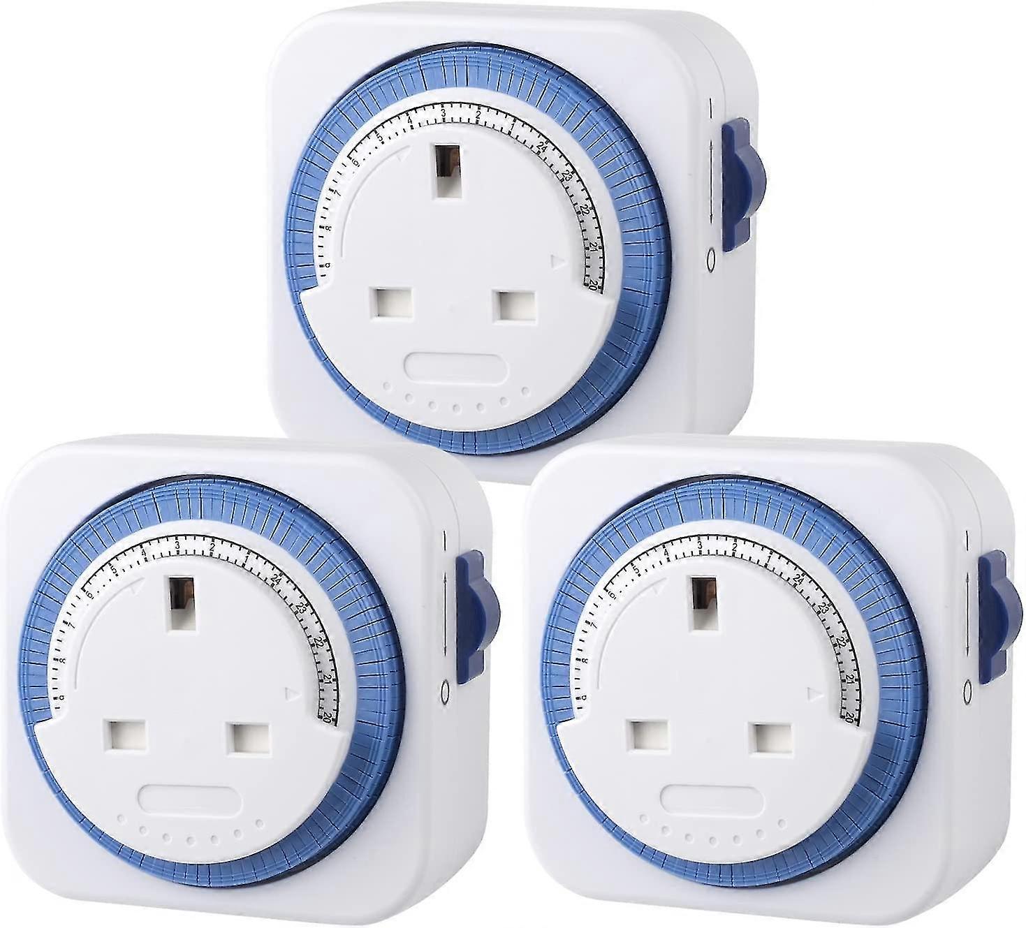 Mechanical Plug Socket, 24 Hour Programmable Energy Saving Compact Uk