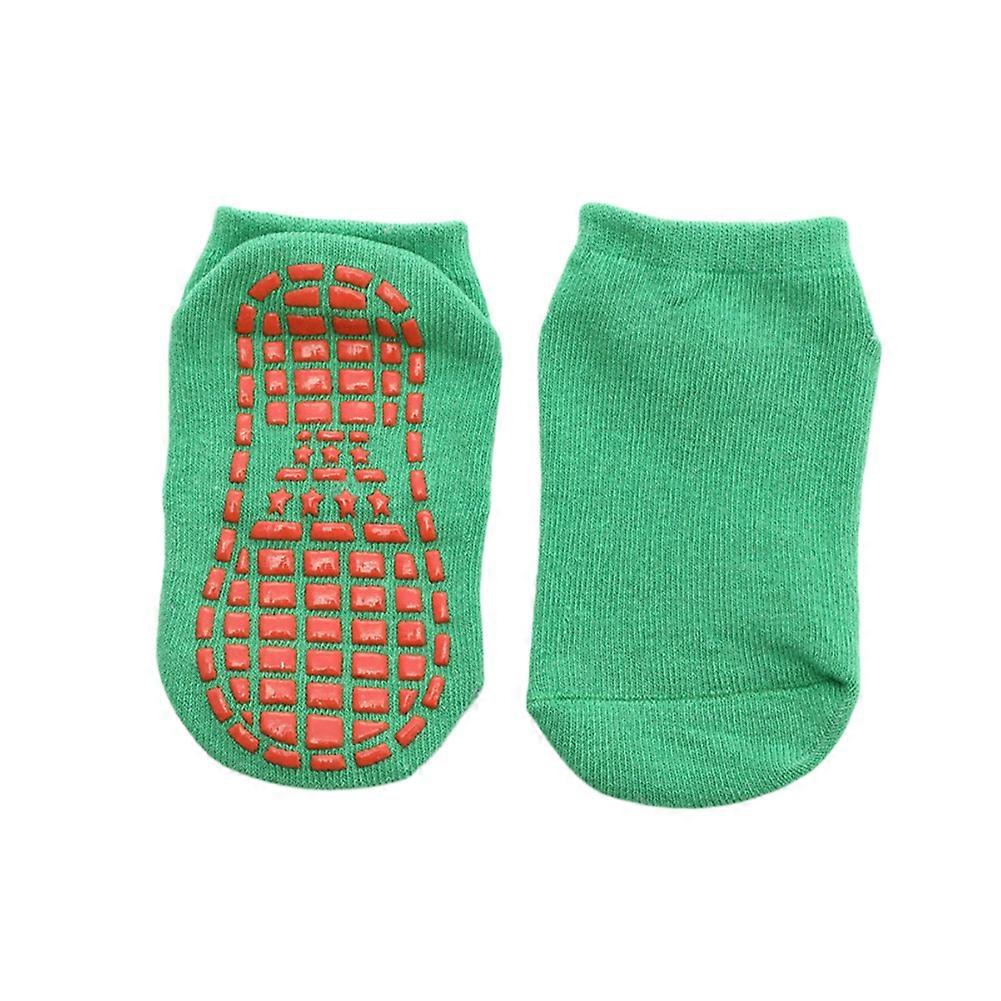 Fianao Solid Color Kids Girl Boy Anti Slip Breathable Elastic Sports Ankle Floor Socks