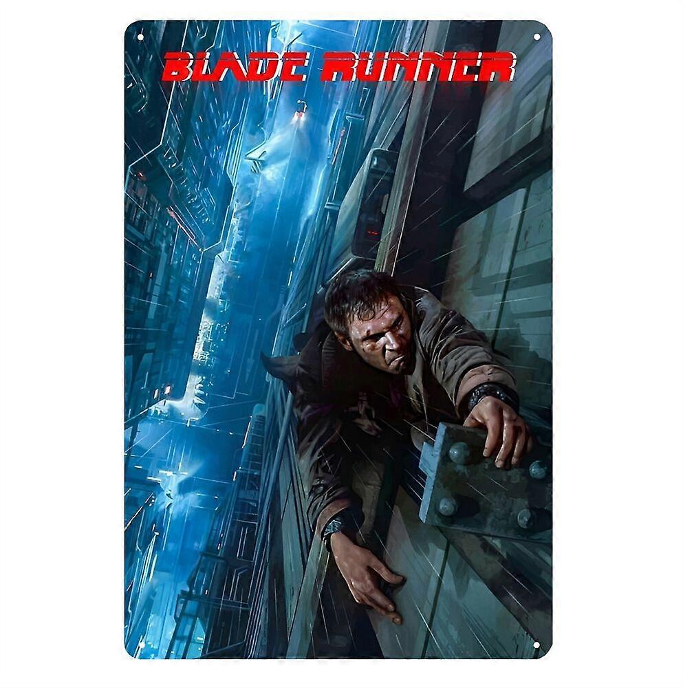 Blade Runner Harrison Ford Filme Metal Poster Tin Sign - (8x12 polegadas) Placa BPA575
